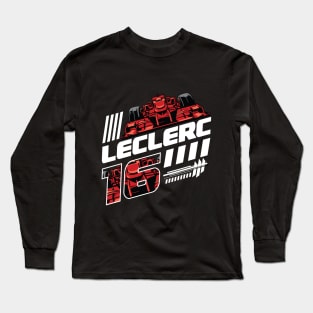 Charles Leclerc 16 Grand Prix F1 Racing Driver Long Sleeve T-Shirt